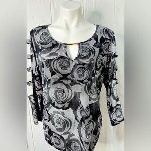 BOLD elements Monochrome Striped Top